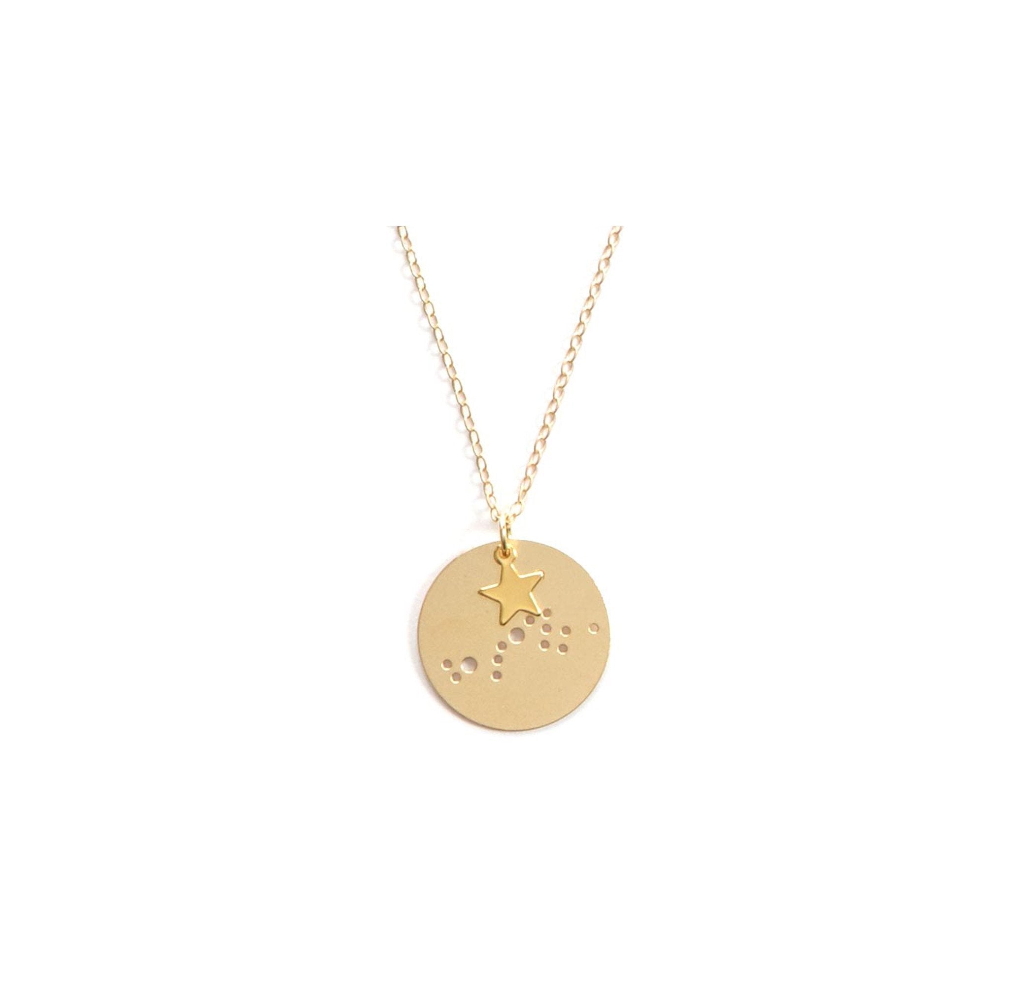 Julie Nolan -  14 kt Dipped Zodiac Necklace