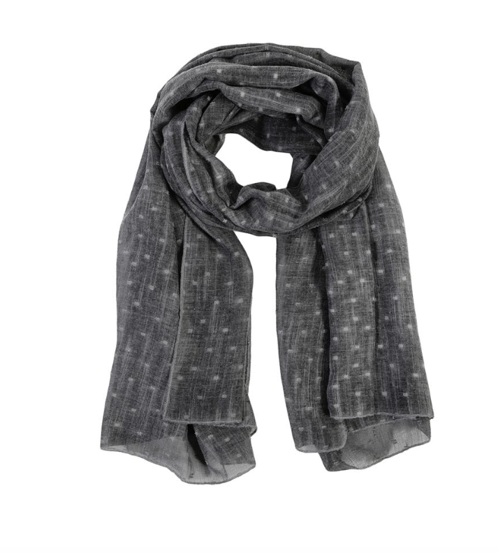 Scarf Dobby Charcoal