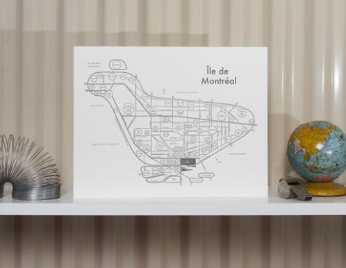 Carte de Montréal d'Archie's Press