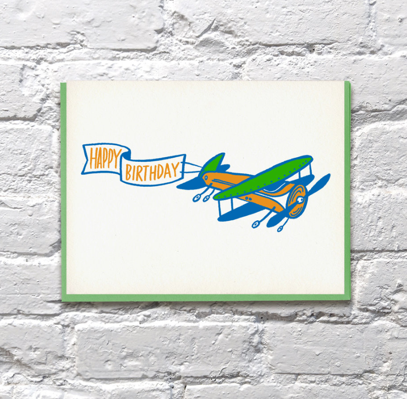 Carte Joyeux Anniversaire Avion