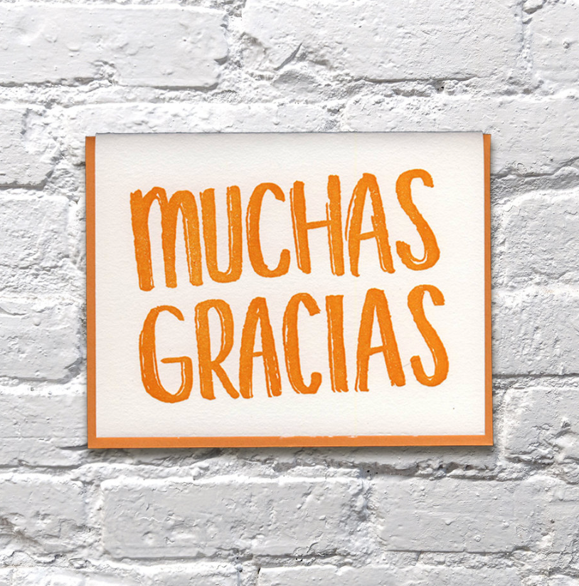 Card Muchas Gracias