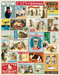 Cavallini Cats  and Kittens 1000 Piece Puzzle