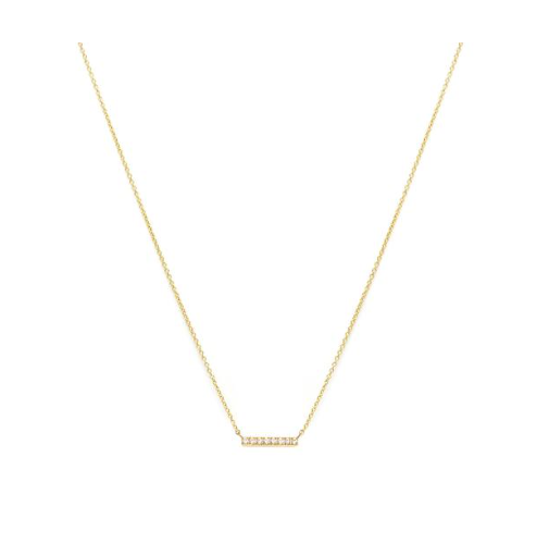 Collier Pave Bar Leah Alexandra CZ