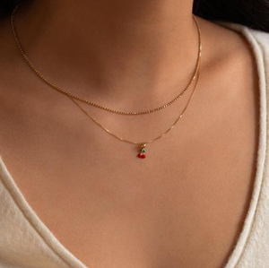 Leah Alexandra Cherry Necklace