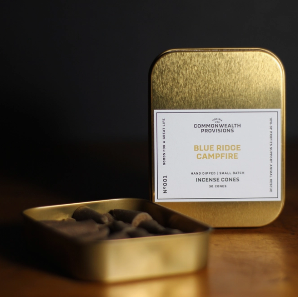 Commonwealth Provisions Incense Blue Ridge Campfire