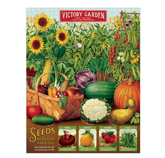 Cavallini Victory Garden 1000 Piece Puzzle