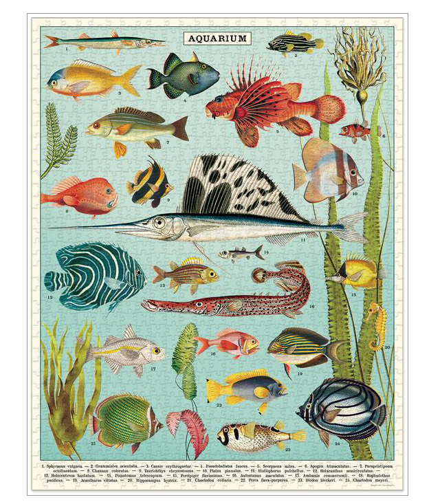 Cavallini  Aquarium 1000 Piece Puzzle