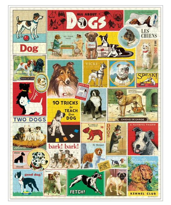 Puzzle de 1000 pièces Cavallini Chiens