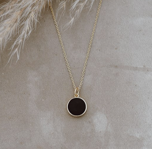 Glee Posh Necklace  Matte Onyx
