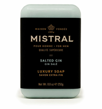 Savon au gin salé pour homme Mistral
