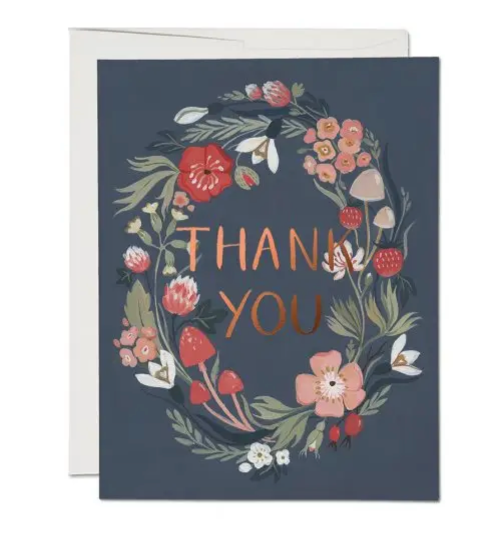 Card Thank You Floral