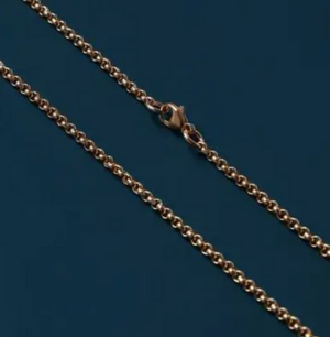 Chaîne Rolo en or 14 carats pour homme