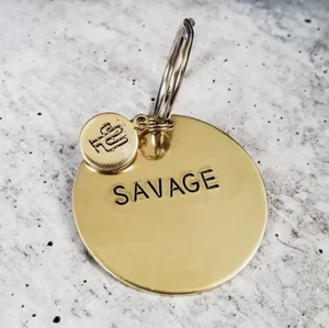 Savage Brass Key Chain