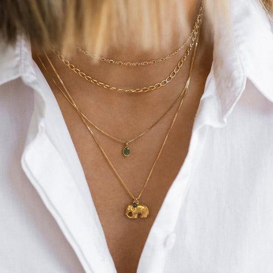 Leah Alexandra - Alba Necklace Goldfill