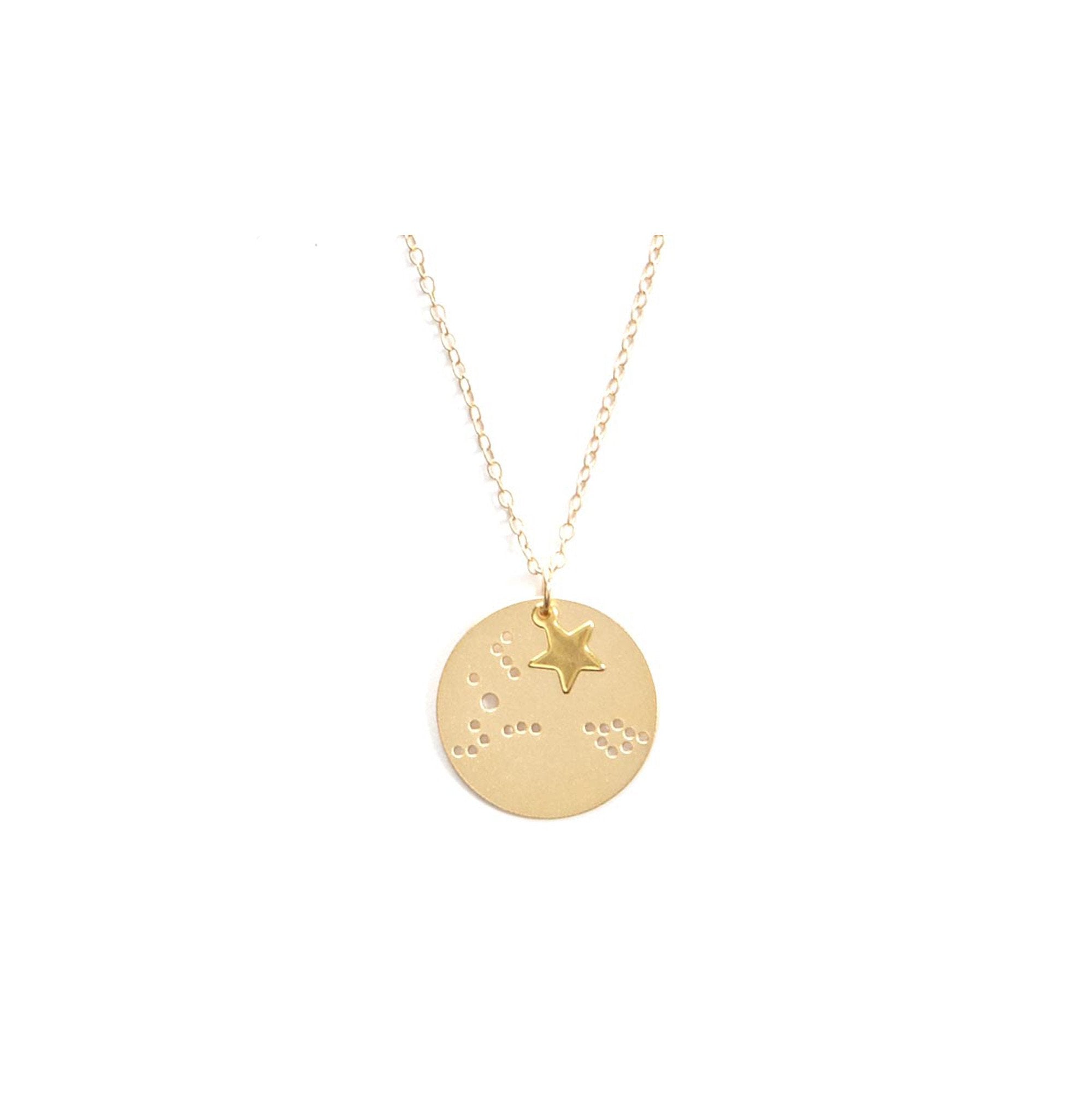 Julie Nolan -  14 kt Dipped Zodiac Necklace