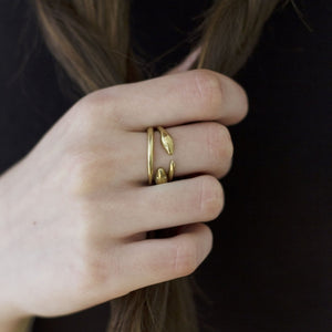 Julie Nolan Ring- Ouroboros Snake